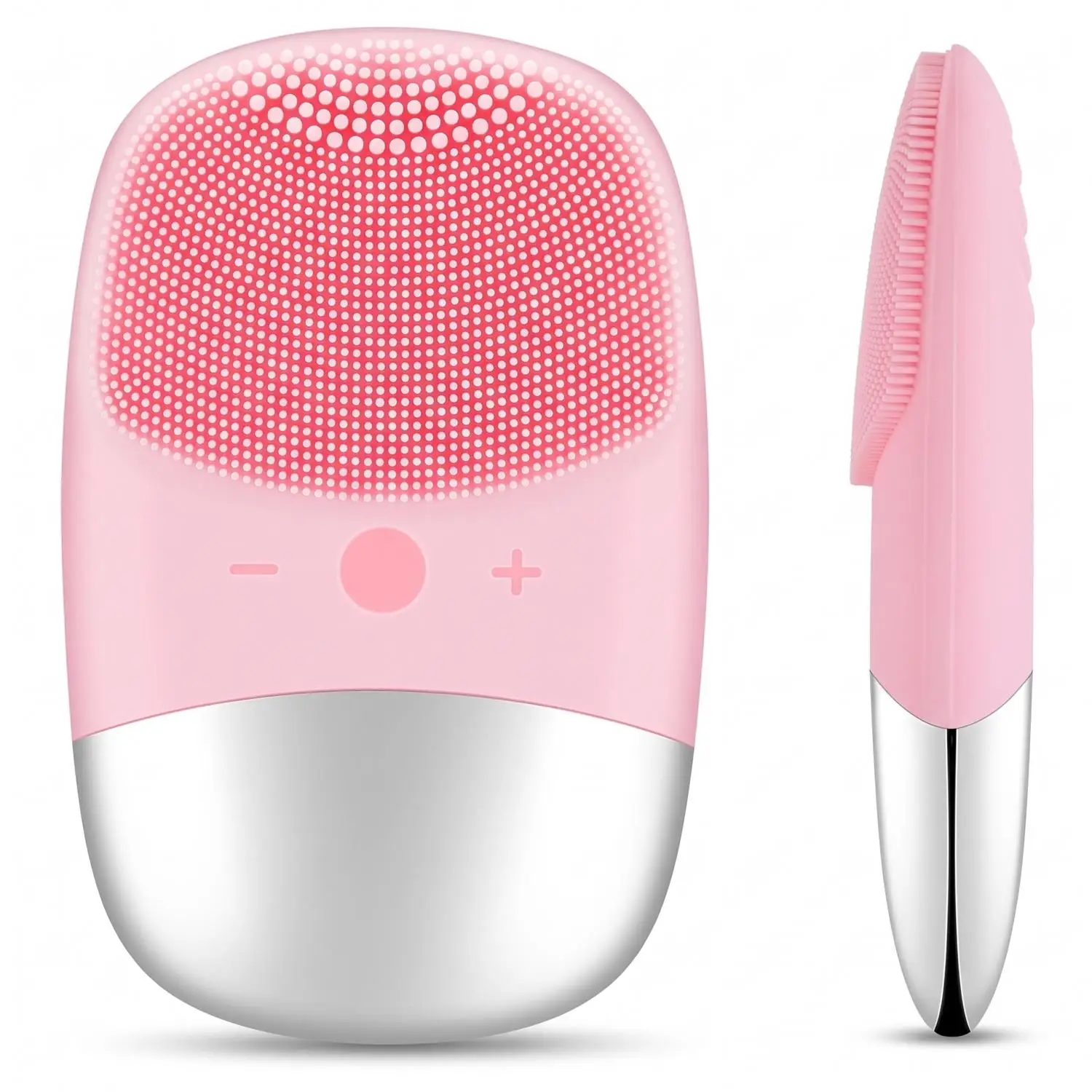 Silicone Face Scrubber Electric - 電動シリコン製洗顔ブラシ、超音波振動によるマッサージ機能付き、深層クレンジングデバイス、USB充電式