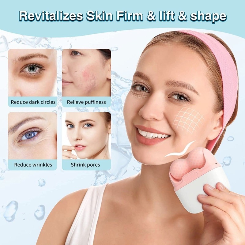 デュアルヘッドアイスローラー 顔冷却療法 フェイシャルマッサ - Face Ice Roller Puffiness のレビューと価格