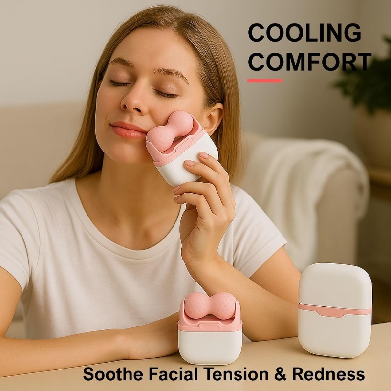 デュアルヘッドアイスローラー 顔冷却療法 フェイシャルマッサ - Face Ice Roller Puffiness のレビューと価格