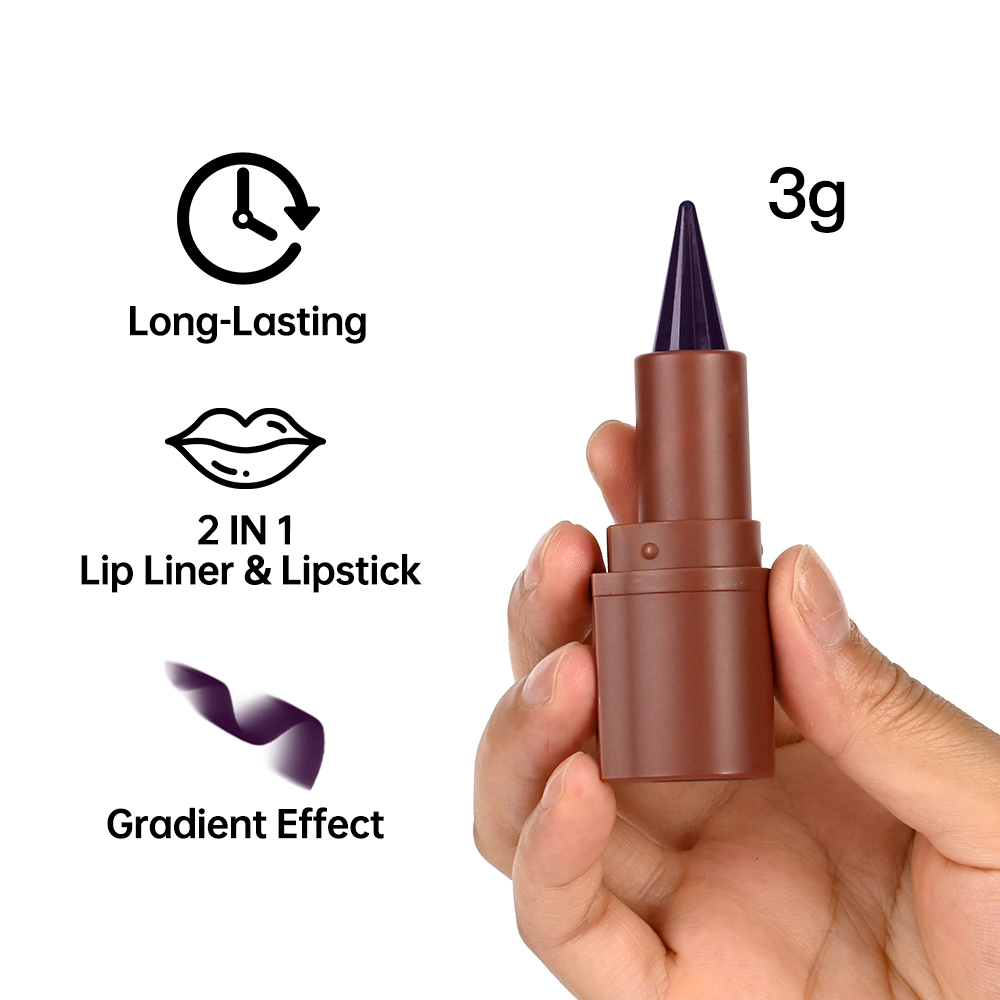 5色グラデーションリップクレヨンマットベルベットリップライナ - Matte Velvet Lip Tint Long Lasting のレビューと価格