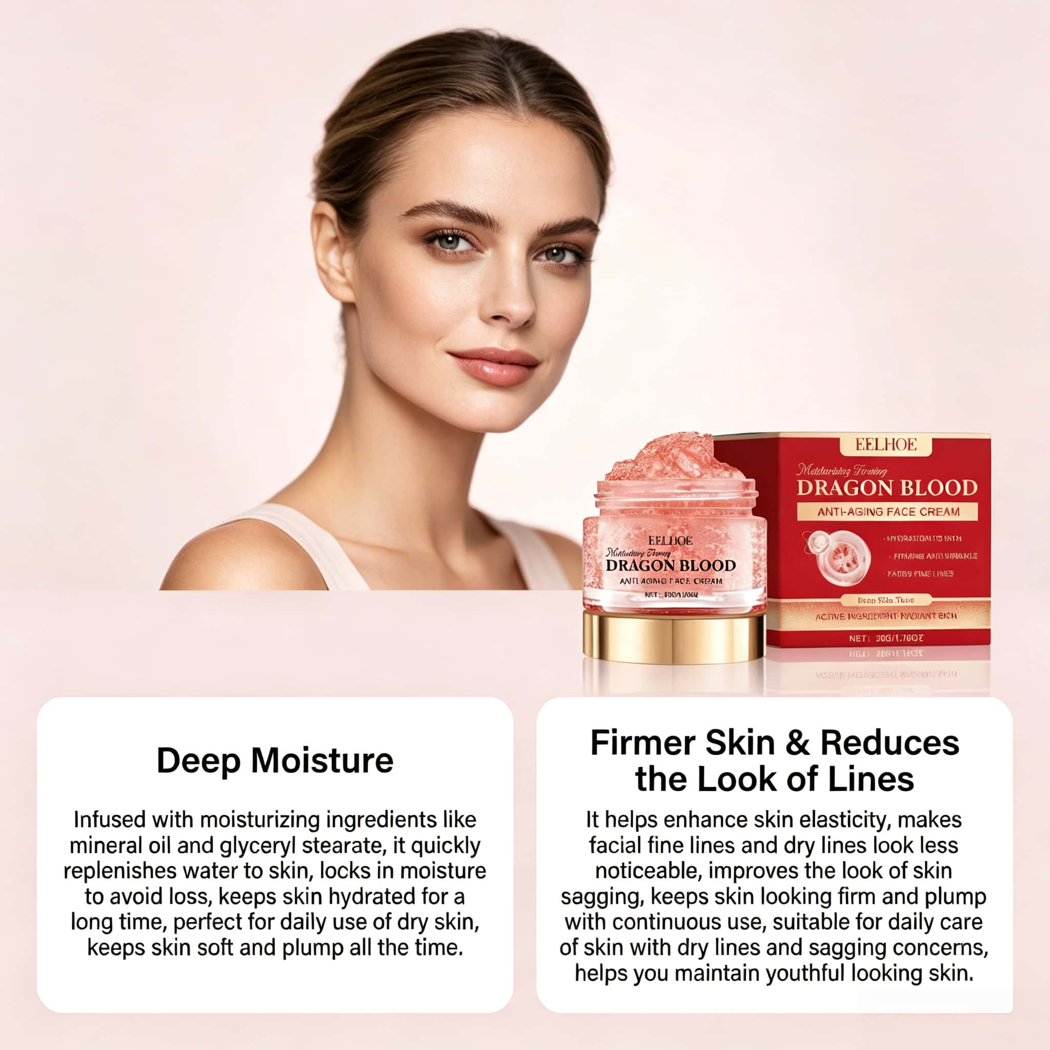 ドラゴンブラッド配合のアンチエイジングフェイスクリーム。肌の - Hyaluronic Acid Facial Serum のレビューと価格