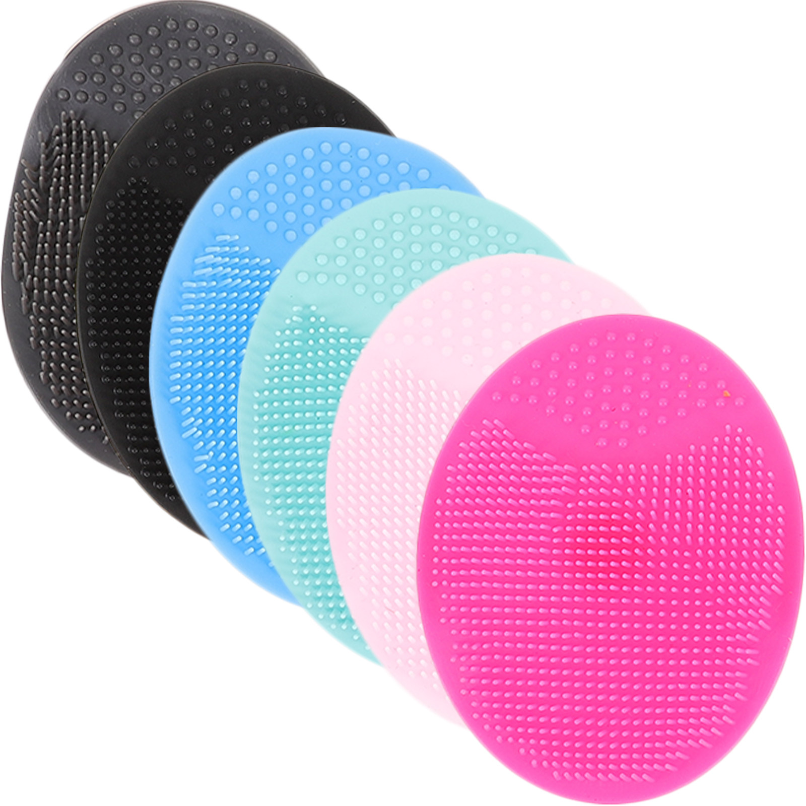6本セットのクレンジングブラシ。毛穴の汚れを落とし、顔を清潔 - Silicone Face Scrubber Electric のレビューと価格