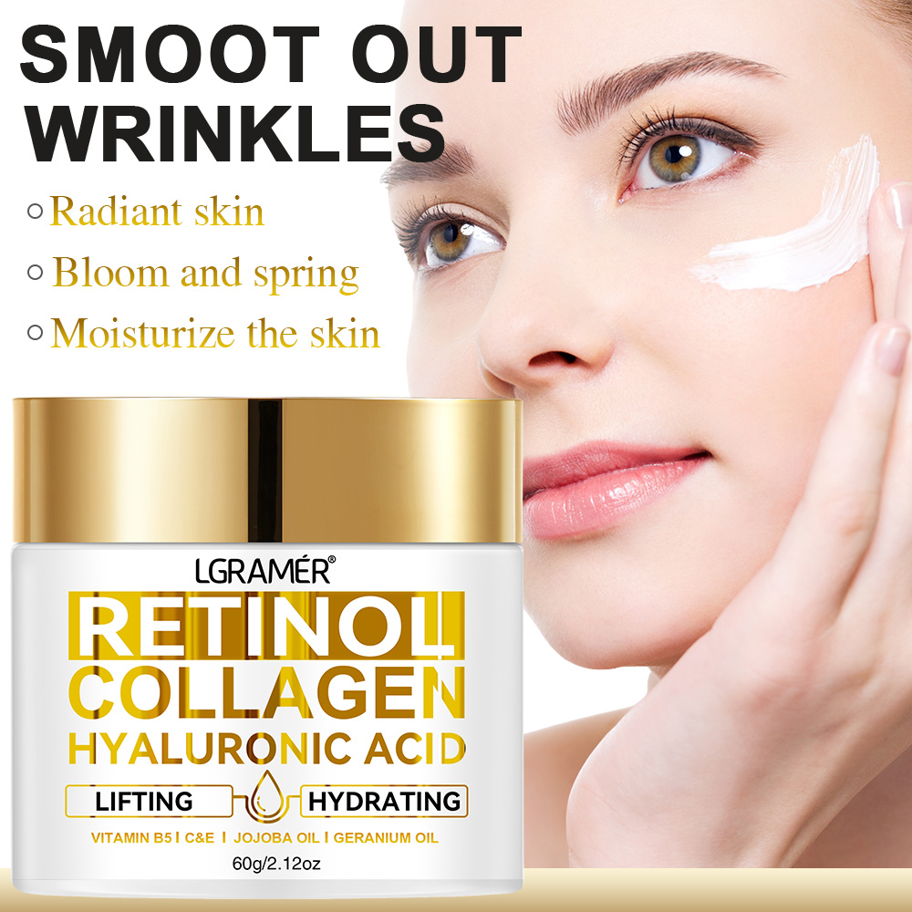 レチノールフェイスクリーム保湿しわ除去コラーゲンヒアルロン酸 - Retinol Anti Wrinkle Cream のレビューと価格